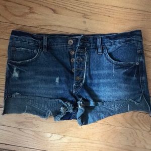 Free People Denim festival shorts